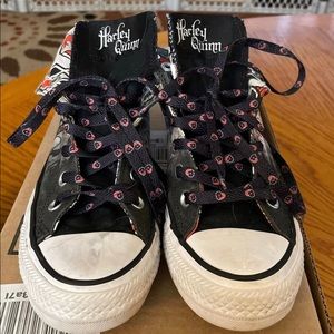 LIMITED EDITION HARLEY QUINN CONVERSE HIGH TOPS